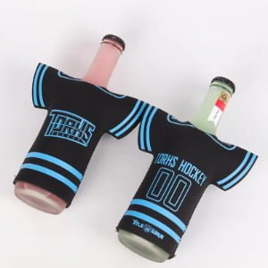 Custom printed sports cooler sleeve with team logo design