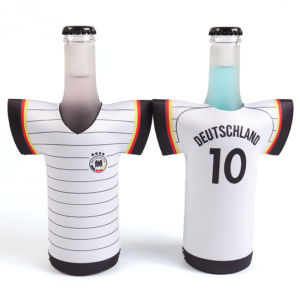 Lightweight foldable beer cooler for sports promotions and giveaways