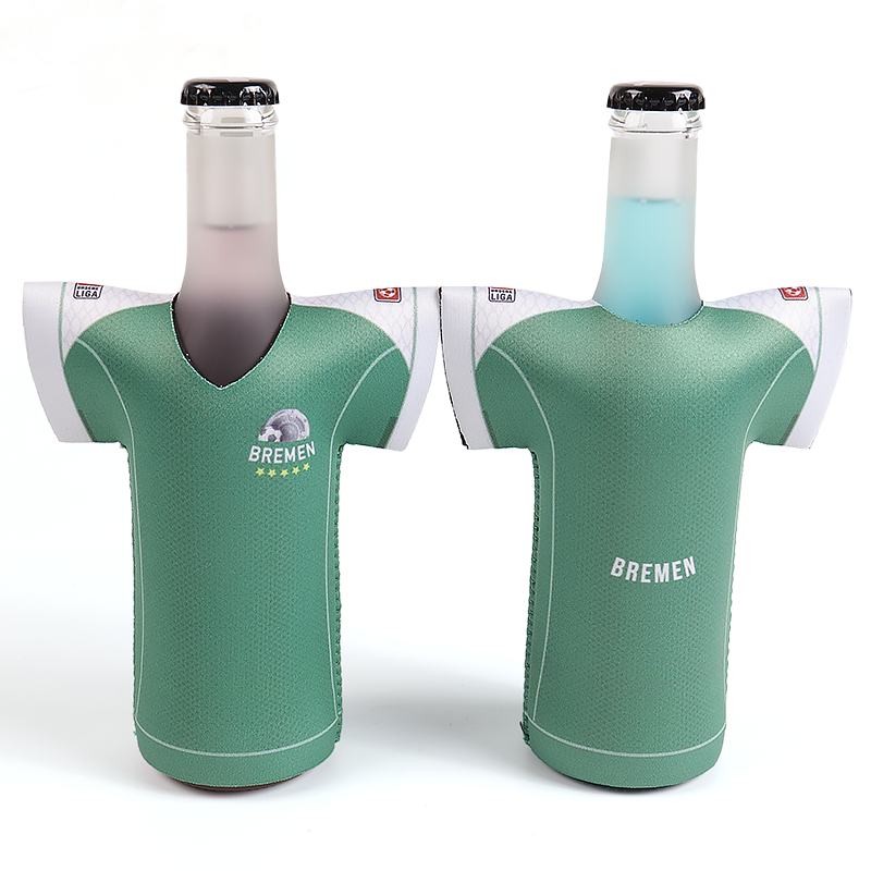 Collapsible Sports T-Shirt Beer Cooler | Neoprene Folding Bottle Sleeve