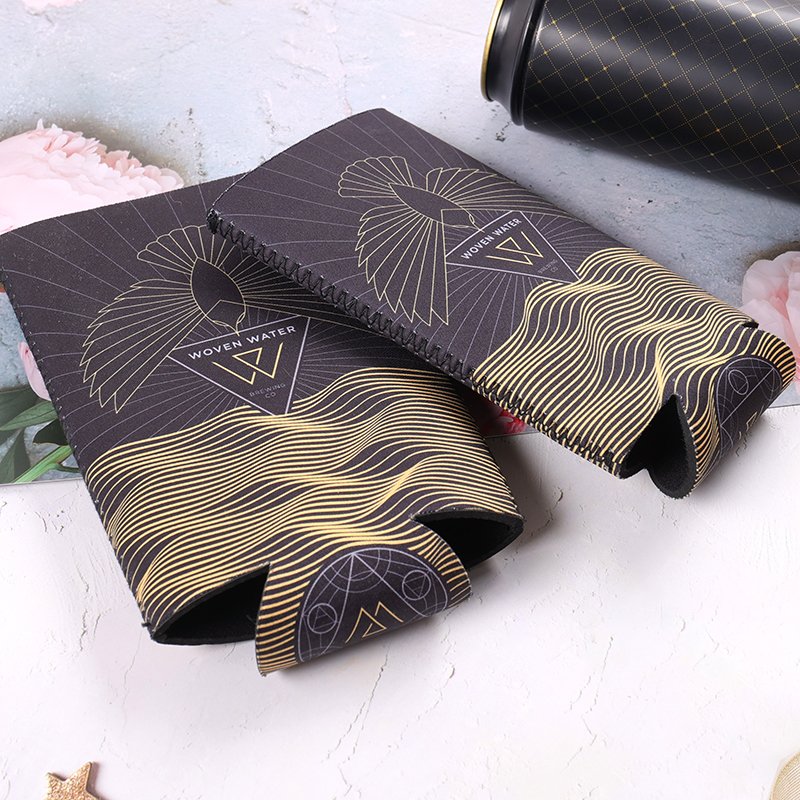 500ml slim can sleeve with full color printed design