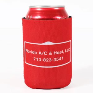 Magnetic neoprene can cooler sleeve with custom logo printing