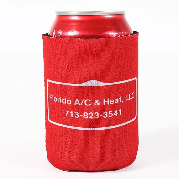 Magnetic neoprene can cooler sleeve with custom logo printing
