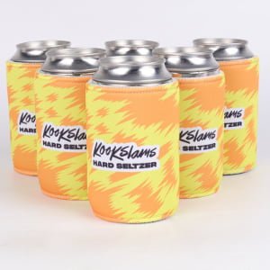 Full-color printed custom stubby holders for beer brands breweries bars and promotional events