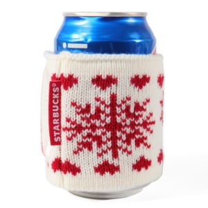 Reusable glove can cooler with custom logo design