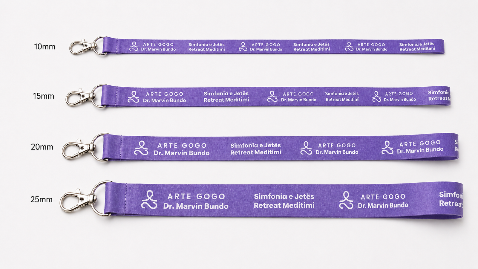 narrow lanyard vs wide lanyard logo comparison