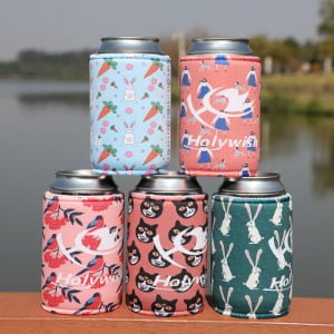 Reusable neoprene can cooler sleeve