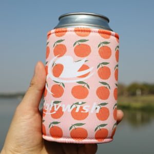 Custom stubby holder with anti-slip base