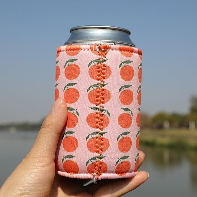 Neoprene can cooler holder with custom design