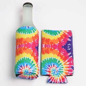 Foldable slim can cooler with full-color sublimation printing