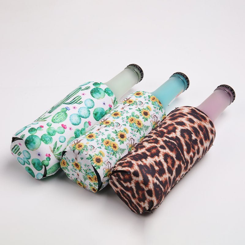 Foldable slim can cooler with full-color sublimation printing