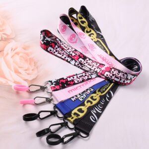 Full color sublimation lanyard with vape pen holder attachment