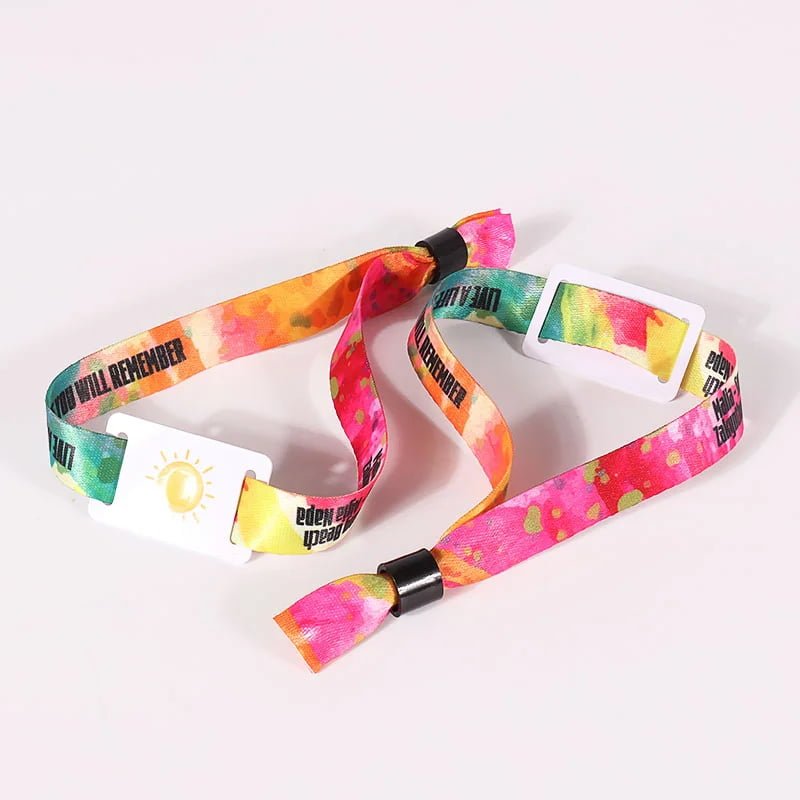 Security wristbands with anti-tamper locks and QR codes for access control