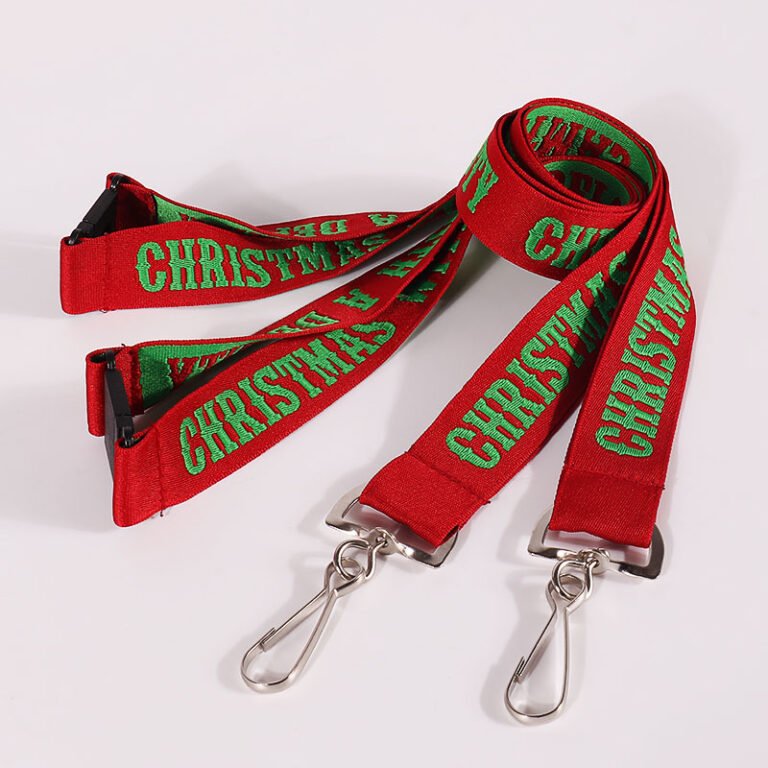 custom woven lanyards with jacquard logo