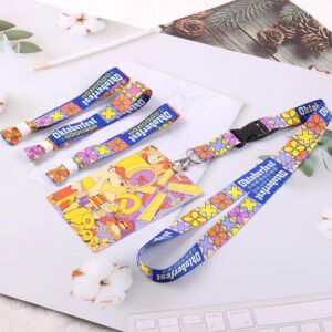 Full color printed sports event lanyards with custom graphics