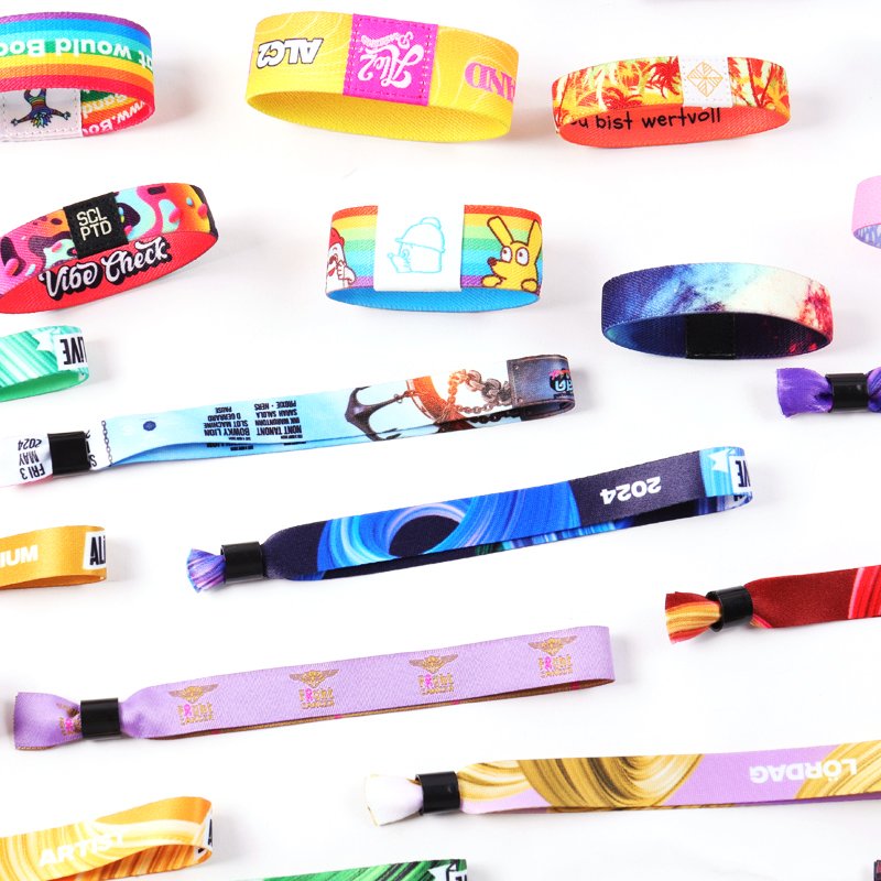 Custom silicone and disposable wristbands for sports events and access control