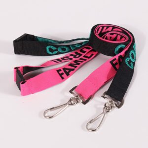 woven safety breakaway lanyard with custom logo