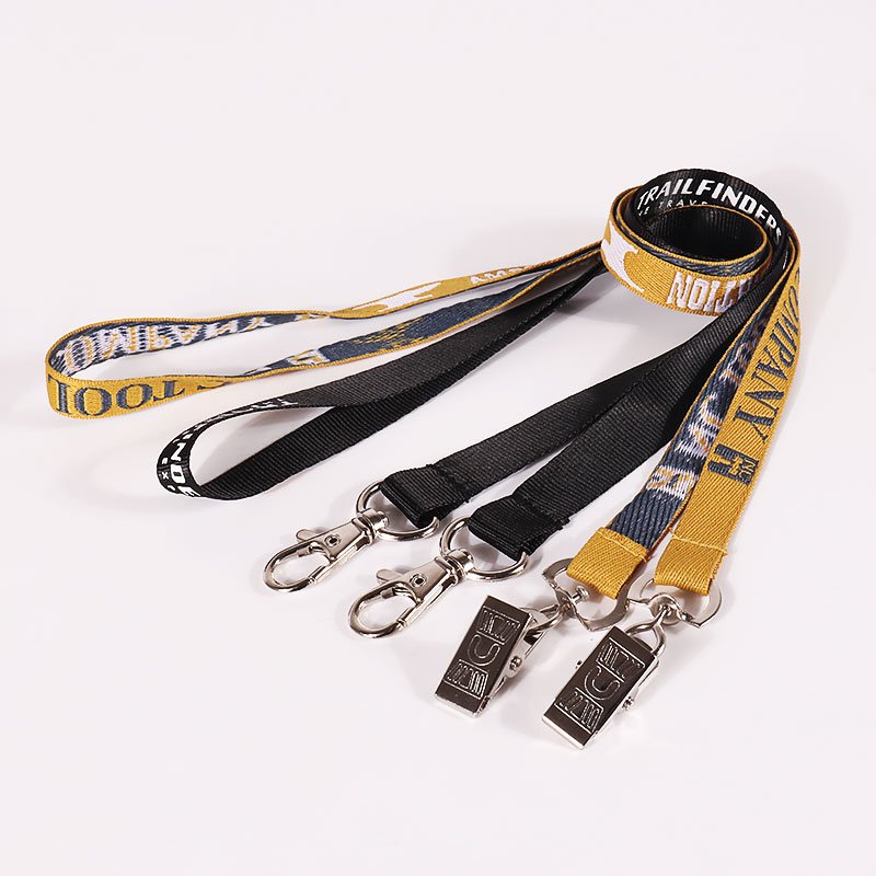 custom woven lanyard width options for logo branding