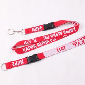 custom woven lanyard with detachable buckle