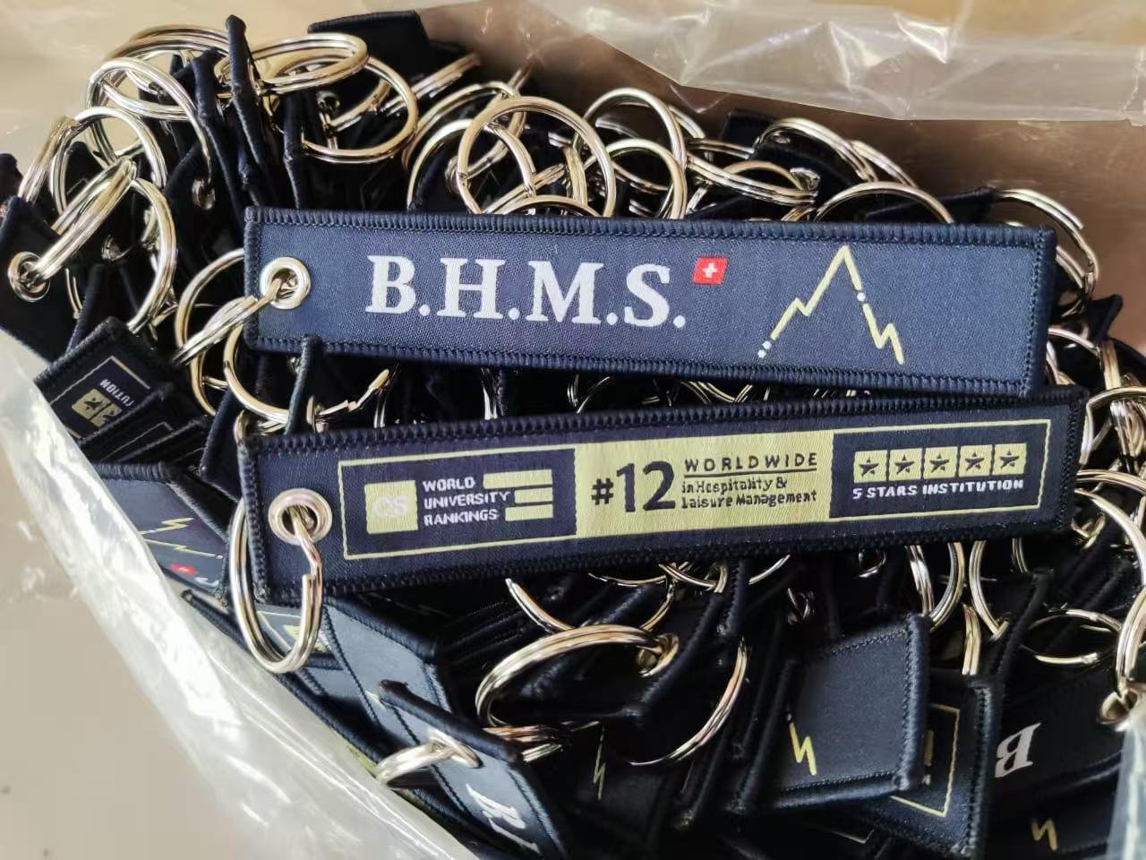 Custom woven keychain