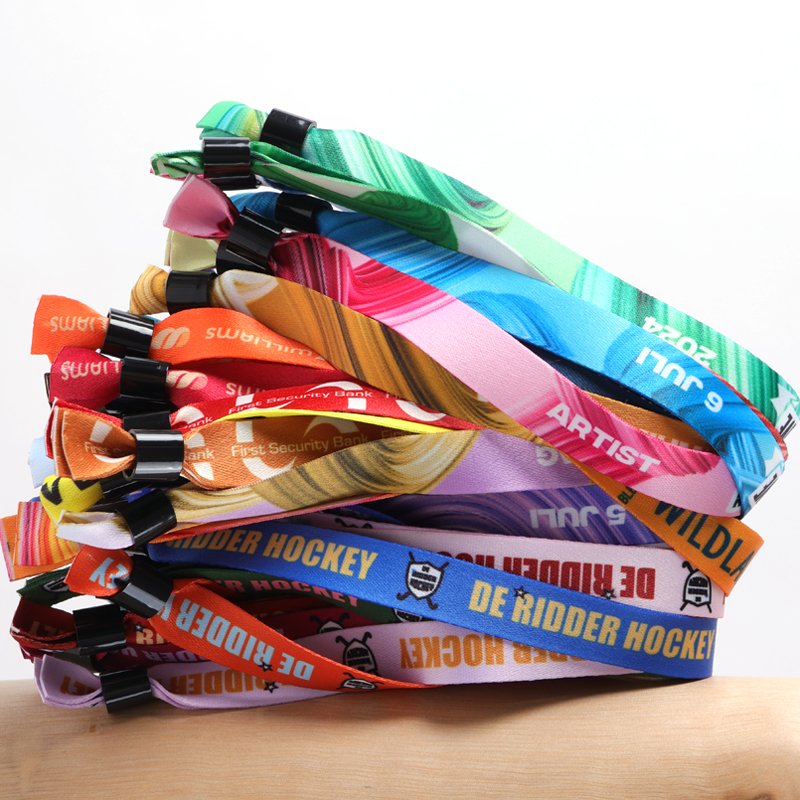 Color-coded event wristbands for VIP, Color-coded event wristbands for VIP, staff, exhibitor and attendee access control