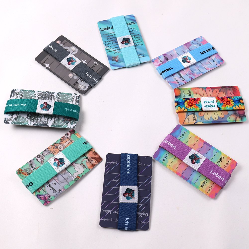 Personalized elastic wristbands in multiple colors patterns and custom styles