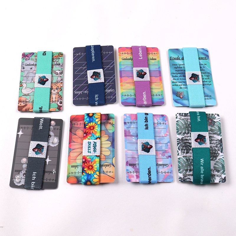 Custom elastic wristbands with paper cards PVC cards and individual retail packaging