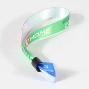 Custom fabric wristband with adjustable closure for events and festivals