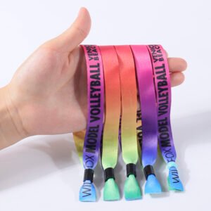 Custom full color fabric wristbands for events festivals and promotions