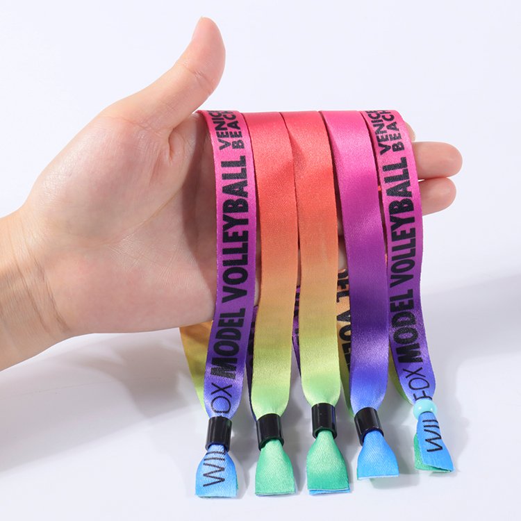 Custom full color fabric wristbands for events festivals and promotions