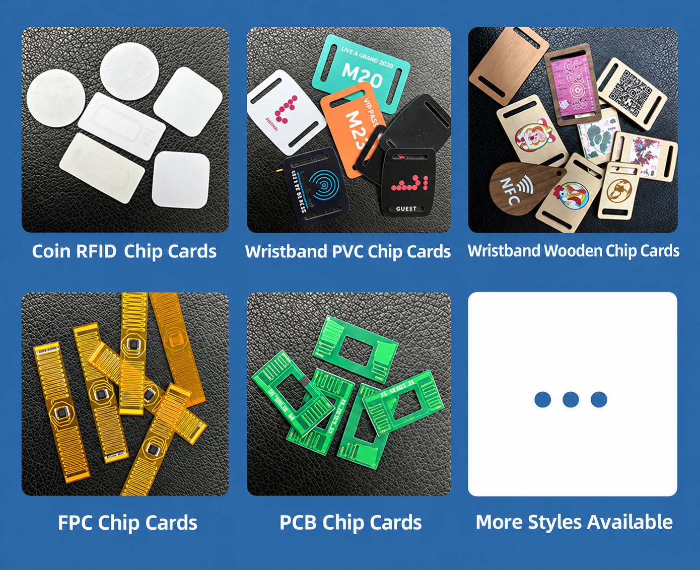 NTAG213 NTAG215 and NTAG216 NFC options for custom wristbands